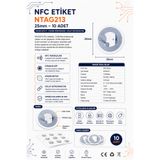 RobotikDepo 10 Adet NFC Etiket NTAG213 25mm