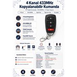 RobotikDepo 4 Kanal 433MHz Kopyalanabilir Kumanda