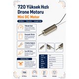 RobotikDepo 720 Yüksek Hızlı Drone Motoru