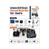RobotikDepo Arduino OLED Ekranlı Ultrasonik Mesafe Ölçer Seti - Ebook’lu