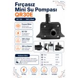 RobotikDepo Fırçasız Mini Su Pompası - QR30E