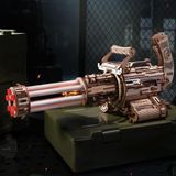 ROBOTIME Elastik Ahşap Döner Mekanik Maket, LQA01 | Çift mekanik kontrol, çoklu modül dönüşü, oyulmuş ejderha deseni, etkileşimli koleksiyon dekorasyonu