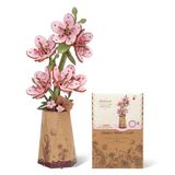 ROBOTIME Sakura TW101 3D Yapboz - Yapay Ahşap Çiçek Kendin Yap - Yetişkinler için Model Yapımı Seti - Ev Dekorasyonu ve Sevgililer Günü Hediyesi