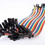 Robotistan 30 cm 40 Pin Ayrılabilen Dişi-Dişi F-F Jumper Kablo-300 mm