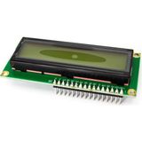 Robotistan Header Lehimli 2x16 LCD Ekran - Yeşil Üzerine Siyah