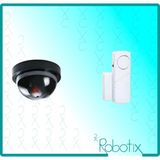 Robotix Caydırıcı Dome Sahte Kamera + Beyaz Kapı Pencere Alarmı - 1