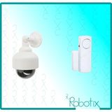 Robotix Caydırıcı Mobese Sahte Kamera + Beyaz Kapı Pencere Alarmı - 1