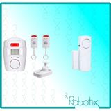 Robotix RB-NG300 Kumandalı Alarm Seti + RB-4444B Beyaz Kapı Pencere Alarmı - 1