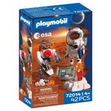 Robotlu Playmobil Uzay Esa Astronot, Mars Robotlu, Analiz İstasyonu ve 3 Taş Örneği, Çocuk Odası Uzay Keşfi, Yüksek Kaliteli Oyuncak Seti, 4 Yaş ve Üstü Çocuklar için, 72014