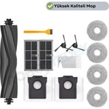 robotyedek Dreame X40 Ultra (RLX63CE) ve L40 Ultra (RLX53SE) Uyumlu Ana Fırça Hepa Filtre Mop Toz Torbası Seti-13 Parça