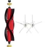 robotyedek Roborock S6/s6 Pure Uyumlu Yedek Ana Fırça ve Yan Fırça-3 Parça