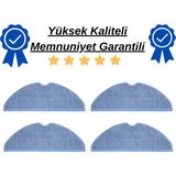 robotyedek Roborock S7 Uyumlu 4 Adet Mop Fiber Bez Paspas