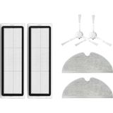 robotyedek Xiaomi 1c Vacuum Mop (STYTJ01ZHM) Uyumlu Yedek Hepa Filtre Yan Fırça Mop-6 Parça