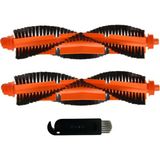 Robotyedek Xiaomi Mop Pro Styj02ym Beyaz Uyumlu 3 Parça Yedek Ana Fırça ve Temizleme Fırçası