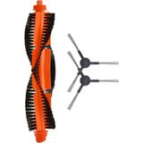 Robotyedek Xiaomi Mop Pro Styj02ym Siyah Uyumlu 3 Parça Set Yedek Ana Fırça ve Yan Fırça