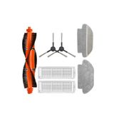 Robotyedek Xiaomi Mop Pro Styj02ym Siyah Uyumlu 7 Parça Set Yedek Fırça Hepa Filtre Mop