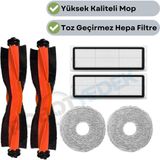 robotyedek Xiaomi S10+ Plus (B105) Uyumlu Yedek Fırça Hepa Filtre Mop Seti-6 Parça