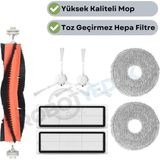 robotyedek Xiaomi S10+ Plus (B105) Uyumlu Yedek Fırça Hepa Filtre Mop Seti-7 Parça