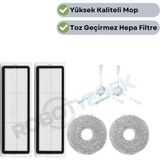 robotyedek Xiaomi S10+ Plus (B105) Uyumlu Yedek Hepa Filtre Yan Fırça Mop-6 Parça