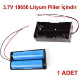 Roboyol Store 2'li 18650 Pil Yuvası Kablolu Tutucu 7.4V Pil Şarj Kutusu Yüksek Performans