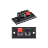 Roboyol Store 2li Hoparlör Terminal Soketi Panel Montaj Tip Yaylı soket Speaker Ses konnektör bağlantı kablo elekt