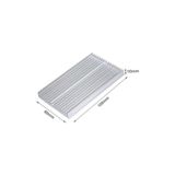Roboyol Store 6cm x 10CM x 1cm Alüminyum Metal Soğutucu Blok Radyatör Amfi LED Entegre Transistor VGA Ram Memory