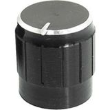 Roboyol Store Alüminyum Pot Başlığı 6mm Tırtıklı Mil 6mm Siyah Metal Potansiyometre Rotary Enkoder Ses Voltaj