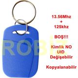 Roboyol Store Çift Frekans Rfid Anahtarlık UID 125khz 13.56Mhz