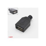 Roboyol Store Kutulu USB Type A Dişi Soket USB 2.0 4 Pin Plastik Kapak Dıy Tip Elektronik