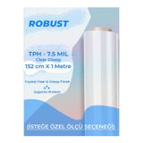 Robust 152 Cm X 1 Metre | Tph Pvc Şeffaf Boya Koruma Filmi | 190 Mikron | (Özel Kesim Seçeneği)