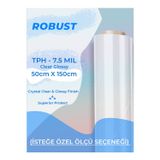 ROBUST 50 cm x 1,5 Metre | TPH PVC Şeffaf Boya Koruma Filmi | 190 MİKRON | (Self-Healing Tech)