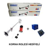Robust Marin Korna Tekne Kamyon Kamyonet Kendinden Havalı Motorlu 12V Marin Korna Role Hediyeli