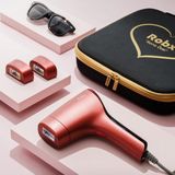 Robx A05 Pembe Ipl 3 Başlık Akıllı Cilt Tanıma Buz Soğutma Kırmızı Epilasyon Cihazı