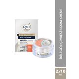 Roc Derm Correxion Retinol + Peptit Göz Çevresi Kremi 20 ml - Göz Altı ve Göz Kapağı İçin Farklı Formül