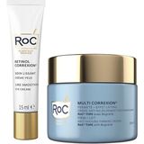 Roc Multi Correxion Antı-Sagging Yaşlanma Karşıtı Yüz Kremi 50 ml + Retinol Correxion Eye Kırışıklık Karşıtı Canlandırıcı Göz Kremi 15 ml - Standart