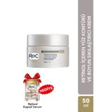 Roc Retinol Kapsül Serum Hediyeli Retinol + Yüz Kontürü ve Boyun Sıkılaştırıcı Krem 50 ml