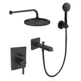 Roca Banyo Seti, Carelia, 5Li, Ankastre, Mat Siyah, A5d358anbk