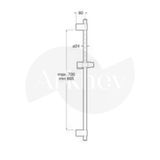 Roca Sensum El Duşu İçin Sürgü Takımı - Krom / Sabunluksuz A5b0405c00