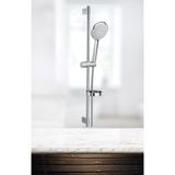 ROCA Sensum Round Parlak Krom Renk 4 Fonksiyonlu Sürgülü El Duşu Seti Yuvarlak El Duşu 800 mm Sürgü Takımı 1.7 Silver Flex Hortum - A5B1407C00