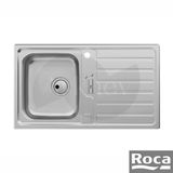Roca Siena Tek Gözlü Çelik Eviye 860X500mm - Paslanmaz Çelik / Sağ-Sol Damlalıklı Kullanıma Uygun - A870kc0860