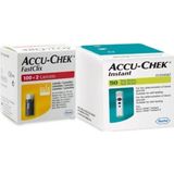 Roche Accu-Chek Fastclix 100+2'LI + Accu-Chek Instant 50 Adet Strip