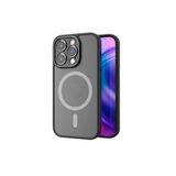 Rock Apple iPhone 15 Pro Uyumlu, Guard Touch Lens Korumalı, MagSafe, Anti Şok Kılıf, Titanium Gray