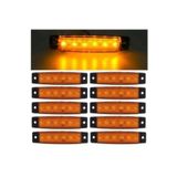 Rock Dorse Parmak Lamba 12 -24 Volt 6 Ledli 10 Adet Parmak Led Dorse Kamyon Led Lamba