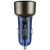 Rock H16 Pd 72W USB To Type-C 18W 2 Çıkışlı Araç Şarj Aleti - Siyah