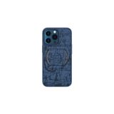 Rock iPhone 13 Pro Max ile Uyumlu Space Moca Serisi MagSafe Standlı Kılıf, Mavi