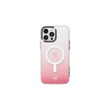 Rock iPhone 14 Plus ile Uyumlu Amber Serisi MagSafe Kılıf, Pembe, Gradient