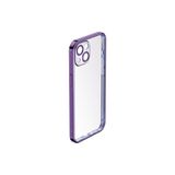 Rock iPhone 14 Plus ile Uyumlu Elektrokaplama Mat Kılıf, Mor