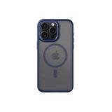 Rock iPhone 15 Pro ile Uyumlu Shield Serisi MagSafe AntiShock Kılıf, Titanyum Mavi