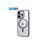 Rock iPhone 16 Pro ile Uyumlu Guard Serisi Silikon Kılıf, Mavi