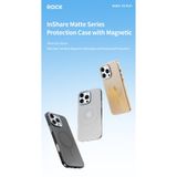 Rock iPhone 16 Pro ile Uyumlu Matte MagSafe Silikon Kılıf, Gri